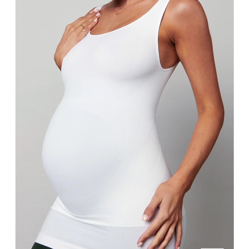 BLANQI Everyday Maternity Belly Support Tank Top Size Large White - NEW w/TAGS